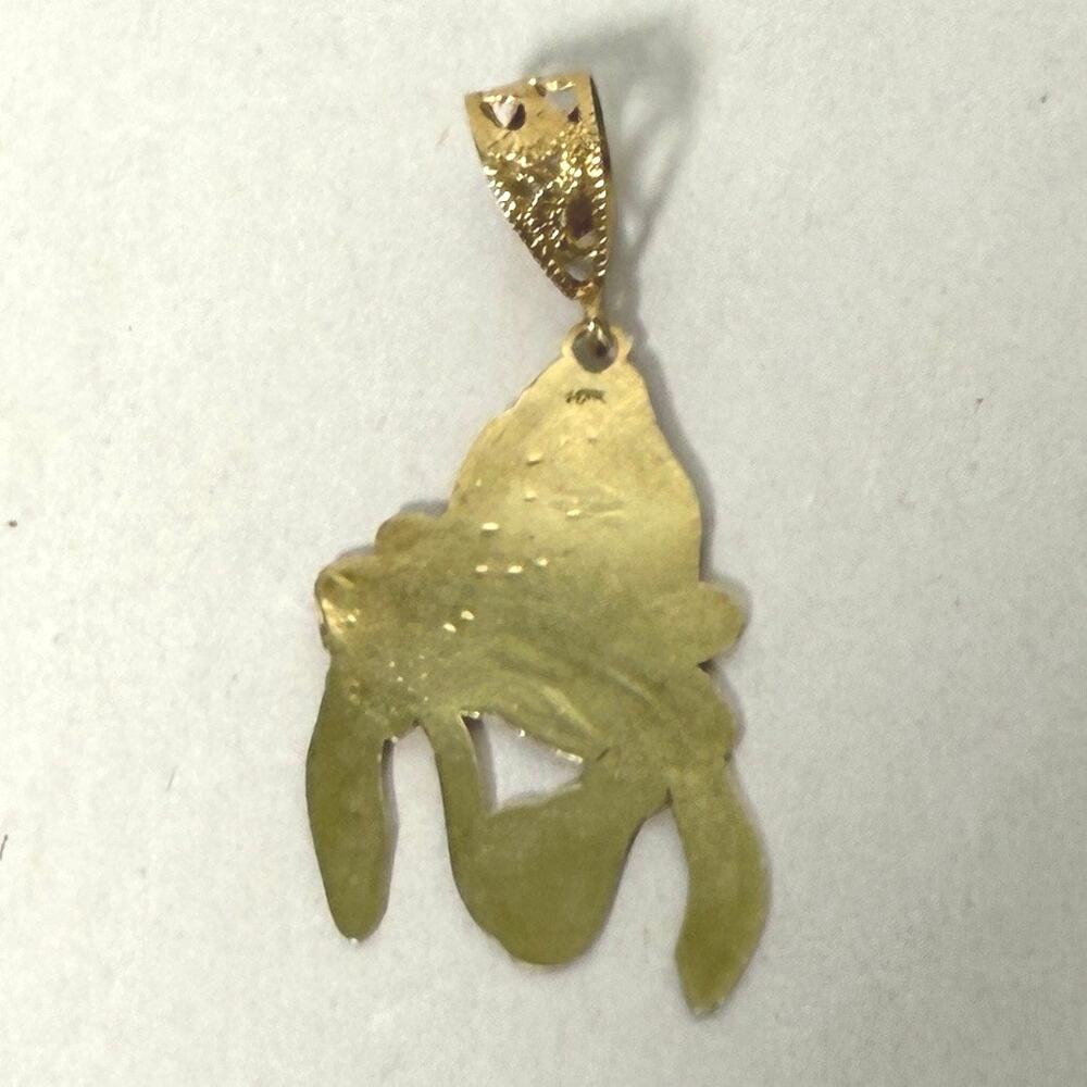 10K Gold Goofy Character Charm Pendant Vintage Cartoon Dog 2” - Picture 2 of 8